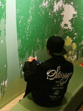 「STUSSY（ステューシー）のアイテム（ブルゾン）」を使った、GAP117さん（メンズ・175cm）の春コーディネート