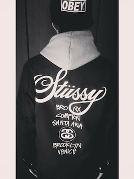 「STUSSY（ステューシー）のアイテム（ブルゾン）」を使った、GAP117さん（メンズ・175cm）の春コーディネート