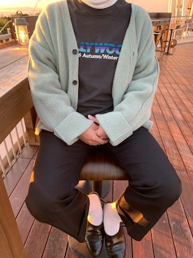 「yoke」｜「アイテム（スリッポン）」を使った、こ さん（メンズ・171cm）の冬コーディネート