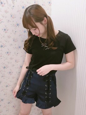 「Honey Cinnamon」｜Honey Cinnamonさん（レディース・160cm）の夏コーディネート