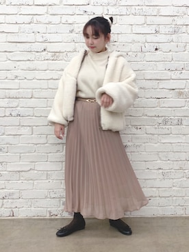 「福袋コーデ」｜「アイテム（バレエシューズ）」を使った、sanaさん（レディース・157cm）の秋コーディネート