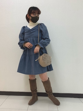 sanaさん（レディース・157cm）の冬コーディネート