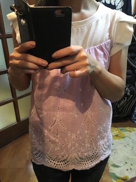 「MERCURYDUO（マーキュリーデュオ）のアイテム（キャミソール）」を使った、Liyさん（レディース・157cm）の夏コーディネート