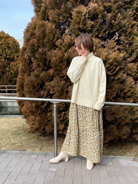 「Chez toi（シェトワ）のアイテム（ワンピース）」を使った、pal_kana_596さん（レディース・155cm）の冬コーディネート