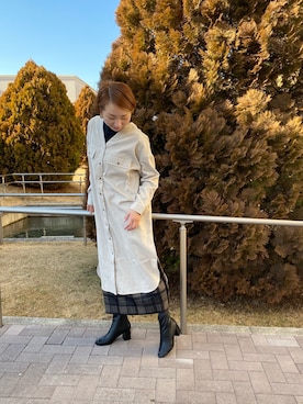 「Chez toi（シェトワ）のアイテム（ワンピース）」を使った、pal_kana_596さん（レディース・155cm）の冬コーディネート