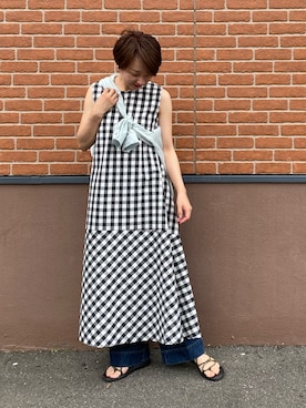 「Chez toi（シェトワ）のアイテム（ワンピース）」を使った、pal_kana_596さん（レディース・155cm）の夏コーディネート