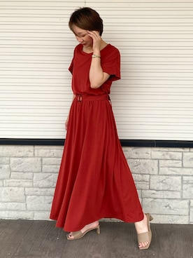 「Chez toi（シェトワ）のアイテム（ワンピース）」を使った、pal_kana_596さん（レディース・155cm）の夏コーディネート