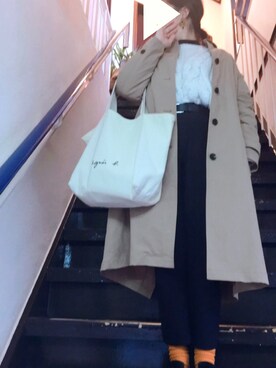 「JOURNAL STANDARD relume（ジャーナルスタンダード　レリューム）のアイテム（チェスターコート）」を使った、mapo#さん（レディース・155cm）の冬コーディネート