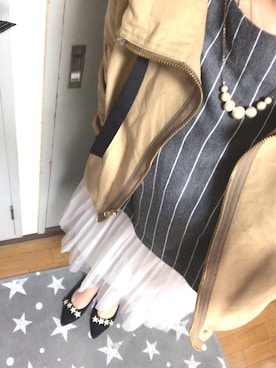 「STRAWBERRY-FIELDS（ストロベリーフィールズ）のアイテム（パンプス）」を使った、Piiiic‪☺︎‬◟̆◞̆♡さん（レディース・152cm）の春コーディネート