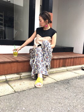 「perkyroom」｜「アイテム（パンツ）」を使った、SHOKO_slickmistさん（レディース・152cm）の夏コーディネート