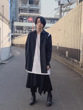 「SHAREEF（シャリーフ）のアイテム（シューズ）」を使った、tsubasaさん（メンズ・177cm）の春コーディネート