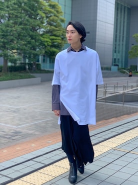 「SHAREEF（シャリーフ）のアイテム（シューズ）」を使った、tsubasaさん（メンズ・177cm）の春コーディネート