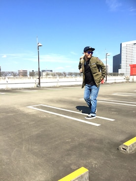 「TYPE BLUE（タイプブルー）のアイテム」を使った、ᛚᛁᛚᛚᛖ ᛒᛖᚱᛋᛖᚱᚴᚱさん（メンズ・165cm）の春コーディネート