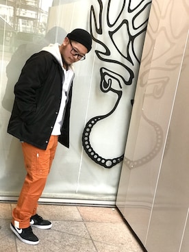 ᛚᛁᛚᛚᛖ ᛒᛖᚱᛋᛖᚱᚴᚱさん（メンズ・165cm）の冬コーディネート