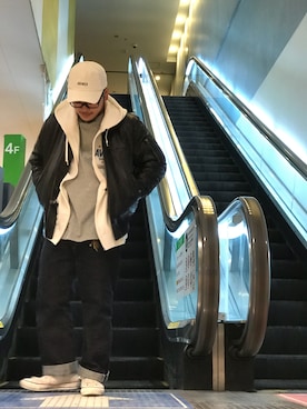ᛚᛁᛚᛚᛖ ᛒᛖᚱᛋᛖᚱᚴᚱさん(メンズ・165cm)の冬コーディネート