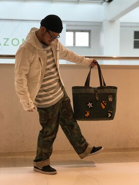 アビレックス　U.S. ARMY ミリタリーパッチ トートバッグ アビレックス U.S. ARMY ミリタリーパッチ トートバッグ - メルカリ