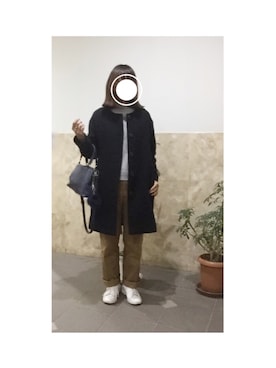 「URBAN RESEARCH DOORS WOMENS（アーバンリサーチ ドアーズ ウィメンズ）のFORK＆SPOON フレンチベーシックトラウザー（その他パンツ）」を使った、remioさん（レディース・163cm）の冬コーディネート