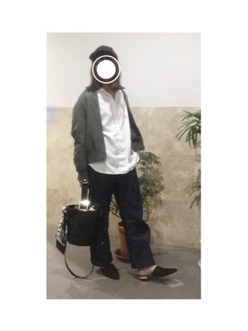 「バブーシュ」｜「アイテム（ブルゾン）」を使った、remioさん（レディース・163cm）の春コーディネート