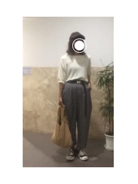 「CONVERSE（コンバース）のCONVERSE コンバース ジャック パーセル / JACK PURCEL（スニーカー）」を使った、remioさん（レディース・163cm）の秋コーディネート