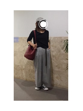 「CONVERSE（コンバース）のCONVERSE コンバース ジャック パーセル / JACK PURCEL（スニーカー）」を使った、remioさん（レディース・163cm）の秋コーディネート