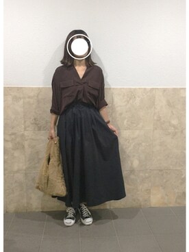 「CONVERSE（コンバース）のCONVERSE コンバース ジャック パーセル / JACK PURCEL（スニーカー）」を使った、remioさん（レディース・163cm）の秋コーディネート