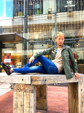 「maxsix（マックスシックス）のアイテム」を使った、大空さん（メンズ・177cm）の夏コーディネート