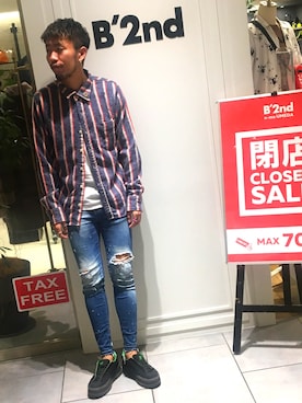 大空さん（メンズ・177cm）の夏コーディネート