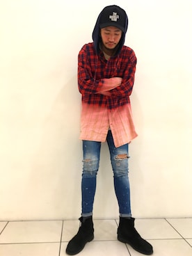 「surt（サート）のアイテム」を使った、大空さん（メンズ・177cm）の秋コーディネート