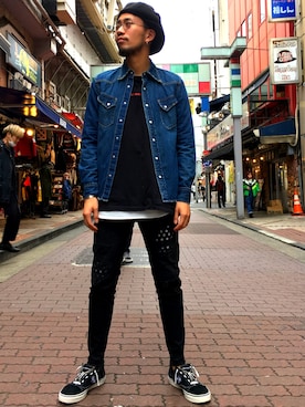 「surt（サート）のアイテム」を使った、大空さん（メンズ・177cm）の秋コーディネート