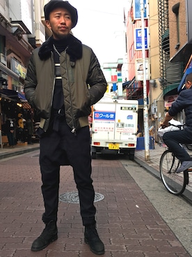 「TATRAS（タトラス）のアイテム（ジャケット/アウター）」を使った、大空さん（メンズ・177cm）の秋コーディネート