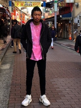「surt（サート）のアイテム」を使った、大空さん（メンズ・177cm）の冬コーディネート