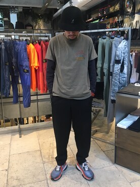 「B'2nd（ビーセカンド）のアイテム（パンツ）」を使った、大空さん（メンズ・177cm）の夏コーディネート
