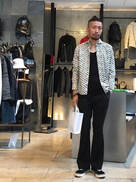 「LUSOR（ルーソル）のアイテム」を使った、大空さん（メンズ・177cm）の夏コーディネート