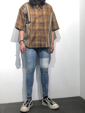 「surt（サート）のアイテム」を使った、大空さん（メンズ・177cm）の春コーディネート