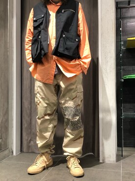 「cathy jane（キャシージェーン）のアイテム」を使った、大空さん（メンズ・177cm）の夏コーディネート