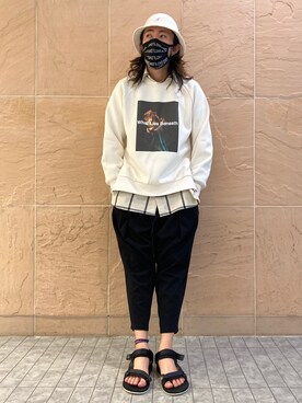 「アイテム（スウェット）」を使った、大空さん（メンズ・177cm・20代）の夏コーディネート