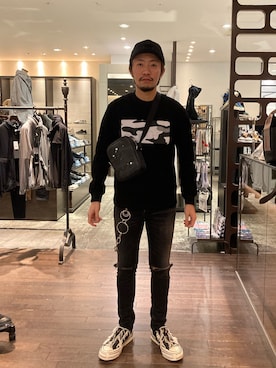 「B'2nd（ビーセカンド）のアイテム」を使った、大空さん（メンズ・177cm）の冬コーディネート