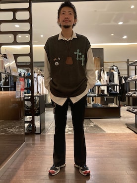 「B'2nd（ビーセカンド）のアイテム（レッグウェア）」を使った、大空さん（メンズ・177cm）の春コーディネート
