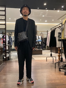 「B'2nd（ビーセカンド）のアイテム（バッグ）」を使った、大空さん（メンズ・177cm）の春コーディネート
