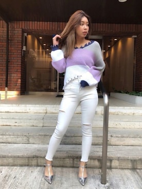 「EGOIST（エゴイスト）のアイテム」を使った、EGOIST staffさん（レディース・160cm）の冬コーディネート