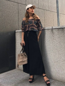 「EGOIST（エゴイスト）のアイテム（キャップ）」を使った、EGOIST staffさん（レディース・161cm）の夏コーディネート