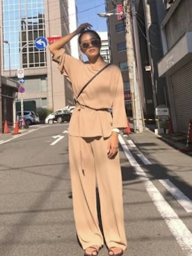 「EGOIST（エゴイスト）のアイテム」を使った、EGOIST staffさん（レディース・155cm）の夏コーディネート