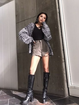 「EGOIST（エゴイスト）のアイテム」を使った、EGOIST staffさん（レディース・158cm）の秋コーディネート