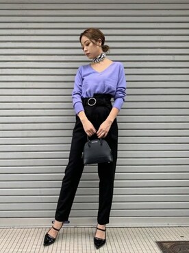 「EGOIST（エゴイスト）のアイテム（財布/小物）」を使った、EGOIST staffさん（レディース・160cm）の秋コーディネート