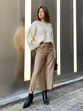 「EGOIST（エゴイスト）のアイテム」を使った、EGOIST staffさん（レディース・165cm）の秋コーディネート