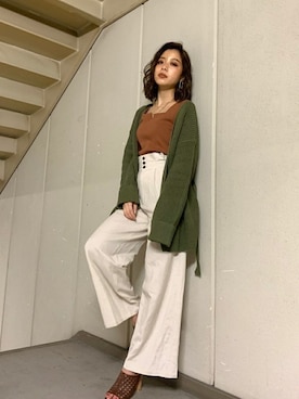 「EGOIST（エゴイスト）のアイテム」を使った、EGOIST staffさん（レディース・165cm）の春コーディネート