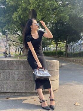 「EGOIST（エゴイスト）のアイテム（ワンピース/ドレス）」を使った、EGOIST staffさん（レディース・158cm）の春コーディネート