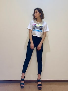 「EGOIST（エゴイスト）のアイテム（アクセサリー）」を使った、EGOIST staffさん（レディース・165cm）の春コーディネート