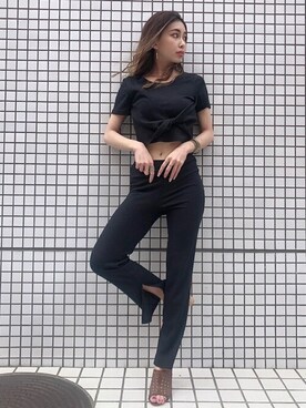 「EGOIST（エゴイスト）のアイテム」を使った、EGOIST staffさん（レディース・160cm）の夏コーディネート