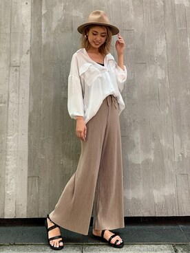 「#ハット」｜EGOIST staffさん（レディース・165cm）の秋コーディネート